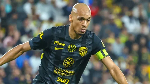 Fabinho irá deixar o Al-Ittihad em junho. (Photo by Abdullah Ahmed/Getty Images)