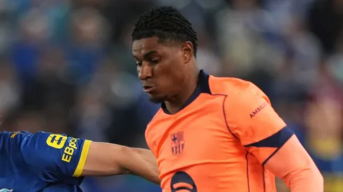 Rashford durante jogo do Barcelona. (Photo by Juan Manuel Serrano Arce/Getty Images)