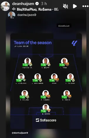 Huijsen compartilhou números para defender a própria convocação (foto: reprodução/Instagram do jogador)