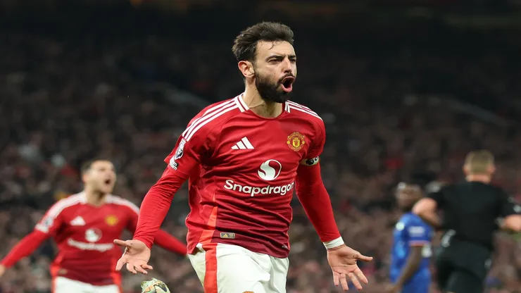 Bruno Fernandes, do Manchester United - Carl Recine/Getty Images