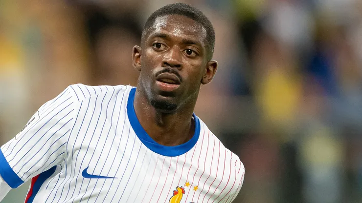 Dembélé em campo pela França. Foto: Mateusz Slodkowski/Getty Images