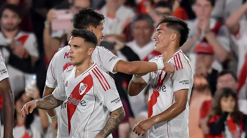 Jogadores do River Plate comemoram vitória da equipe (Photo by Marcelo Endelli/Getty Images)