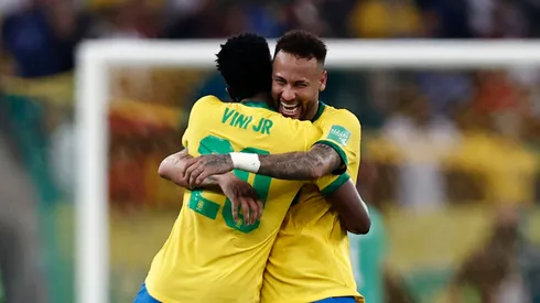 Vini Jr e Neymar na Seleção Brasileira (Buda Mendes/Getty Images)