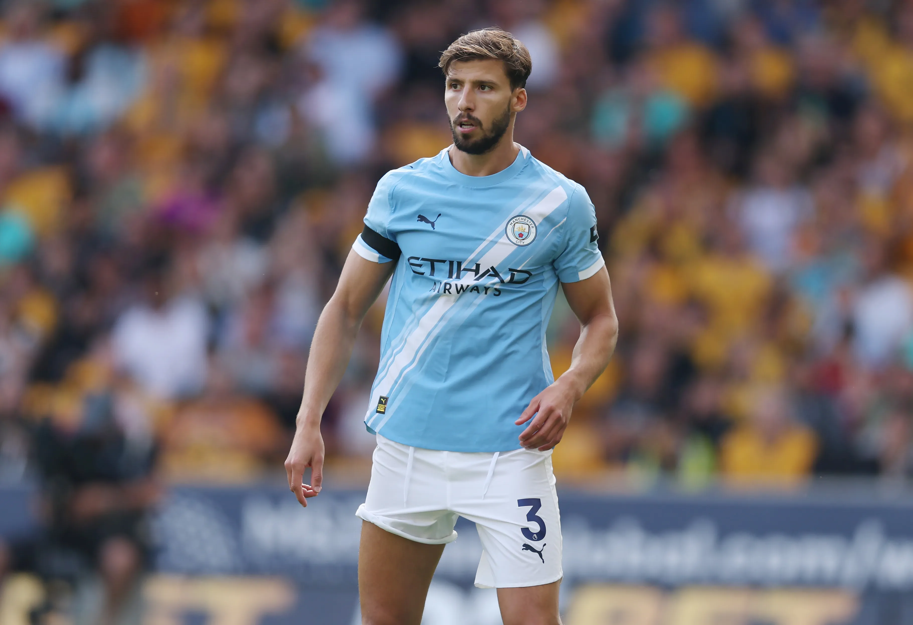 Rúben Dias em campo pelo Manchester City (Foto: Michael Regan/Getty Images)