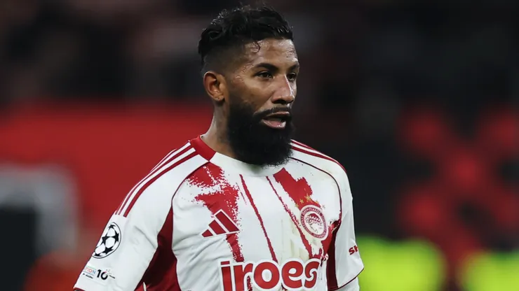 Rodinei em ação pelo Olympiacos. Foto: Alex Grimm/Getty Images