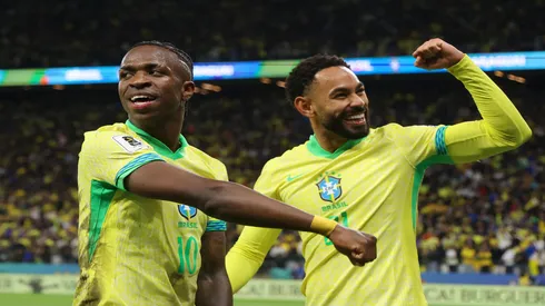 Vini Jr e Matheus Cunha em 2025 pela Seleção Brasileira - Wagner Meier/Getty Images