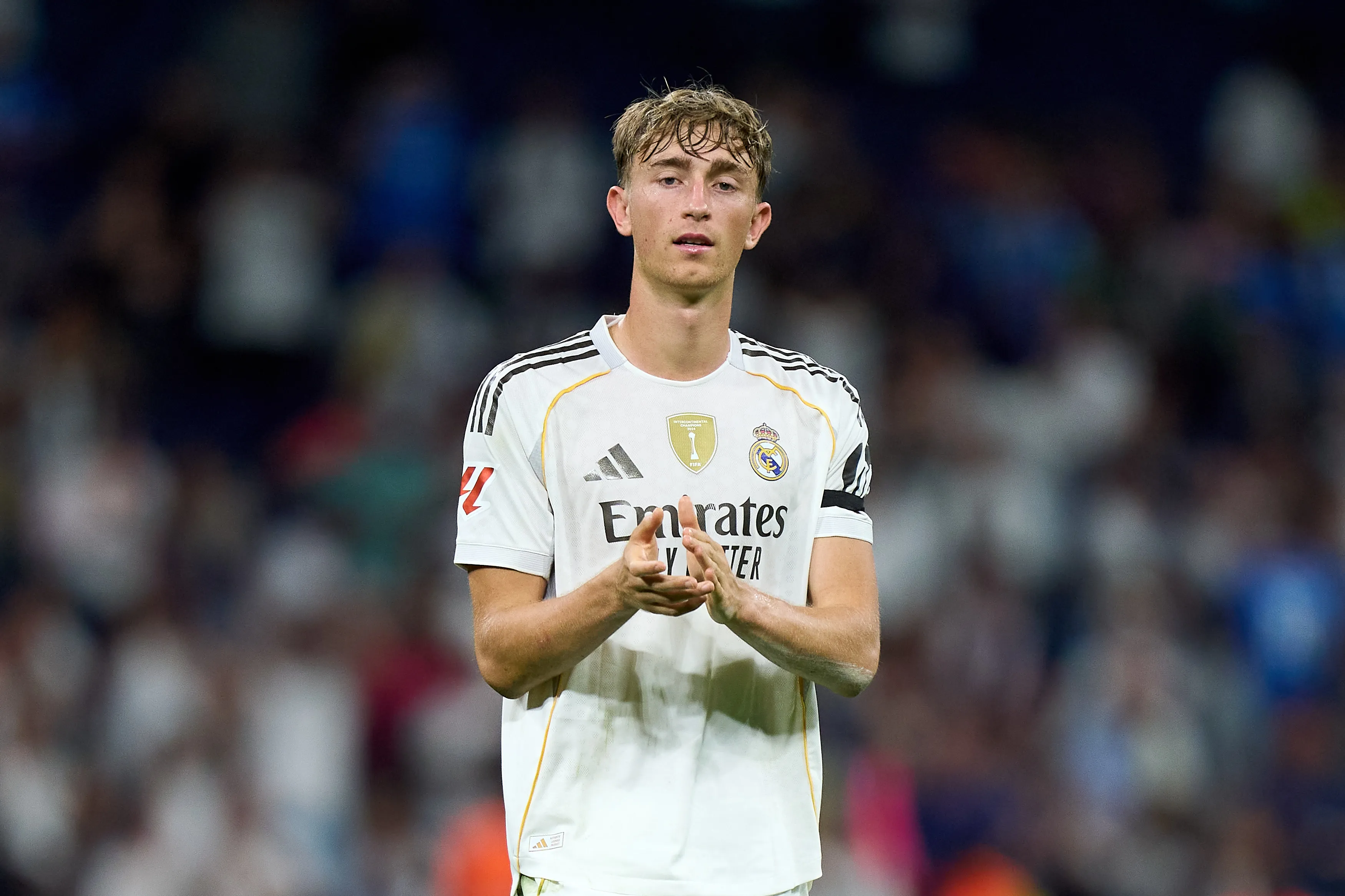 Huijsen em campo pelo Real Madrid (Foto: Angel Martinez/Getty Images)