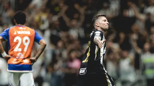 Bernard marcou o único gol do duelo. Pedro Souza/Atlético-MG.