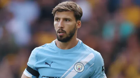 Rúben Dias em campo pelo Manchester City. Foto: Michael Regan/Getty Images