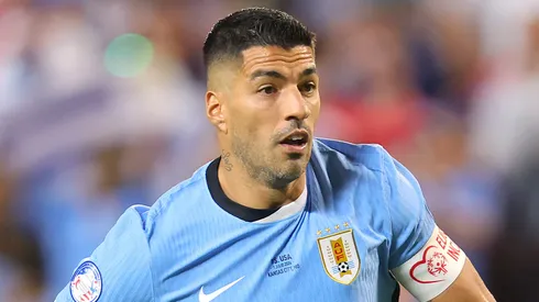Luis Suárez em campo pelo Uruguai. Foto: Michael Reaves/Getty Images