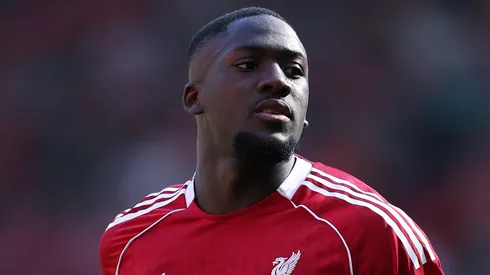 Konaté em jogo do Liverpool. (Photo by Alex Livesey/Getty Images)