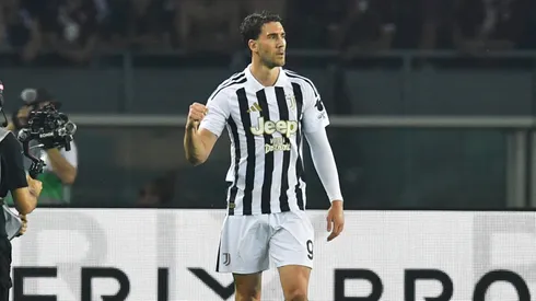 Vlahovic durante partida da Juventus. (Photo by Valerio Pennicino/Getty Images)