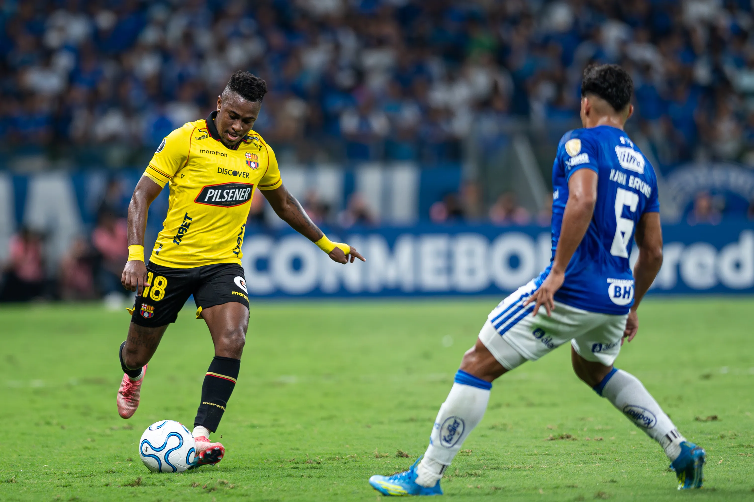 Barcelona de Guayaquil encarou o Cruzeiro no Mineirão nesta quinta-feira (28/05). Foto: Alessandra Torres/AGIF