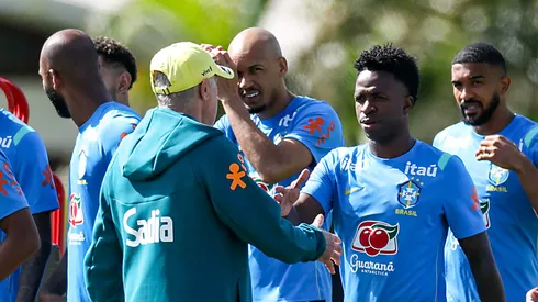 Ancelotti esboça time titular da Seleção Brasileira antes da Copa do Mundo. (Foto: Buda Mendes/Getty Images)