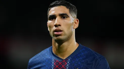 Hakimi em campo pelo PSG. Foto: Franco Arland/Getty Images