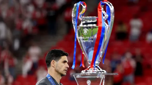 Mikel Arteta na final da Champions. Foto: Carl Recine/Getty Images