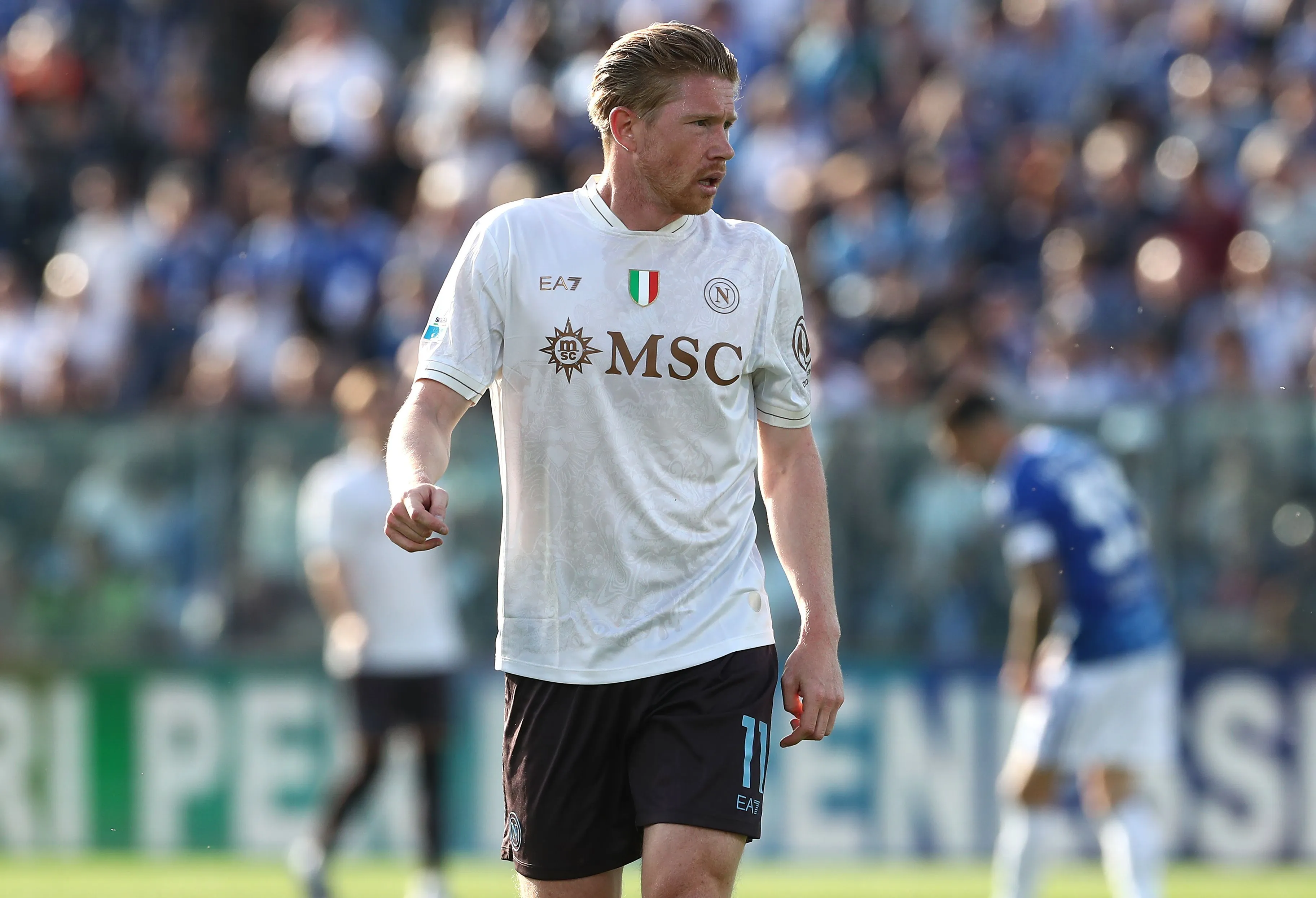 Kevin De Bruyne em campo pelo Napoli