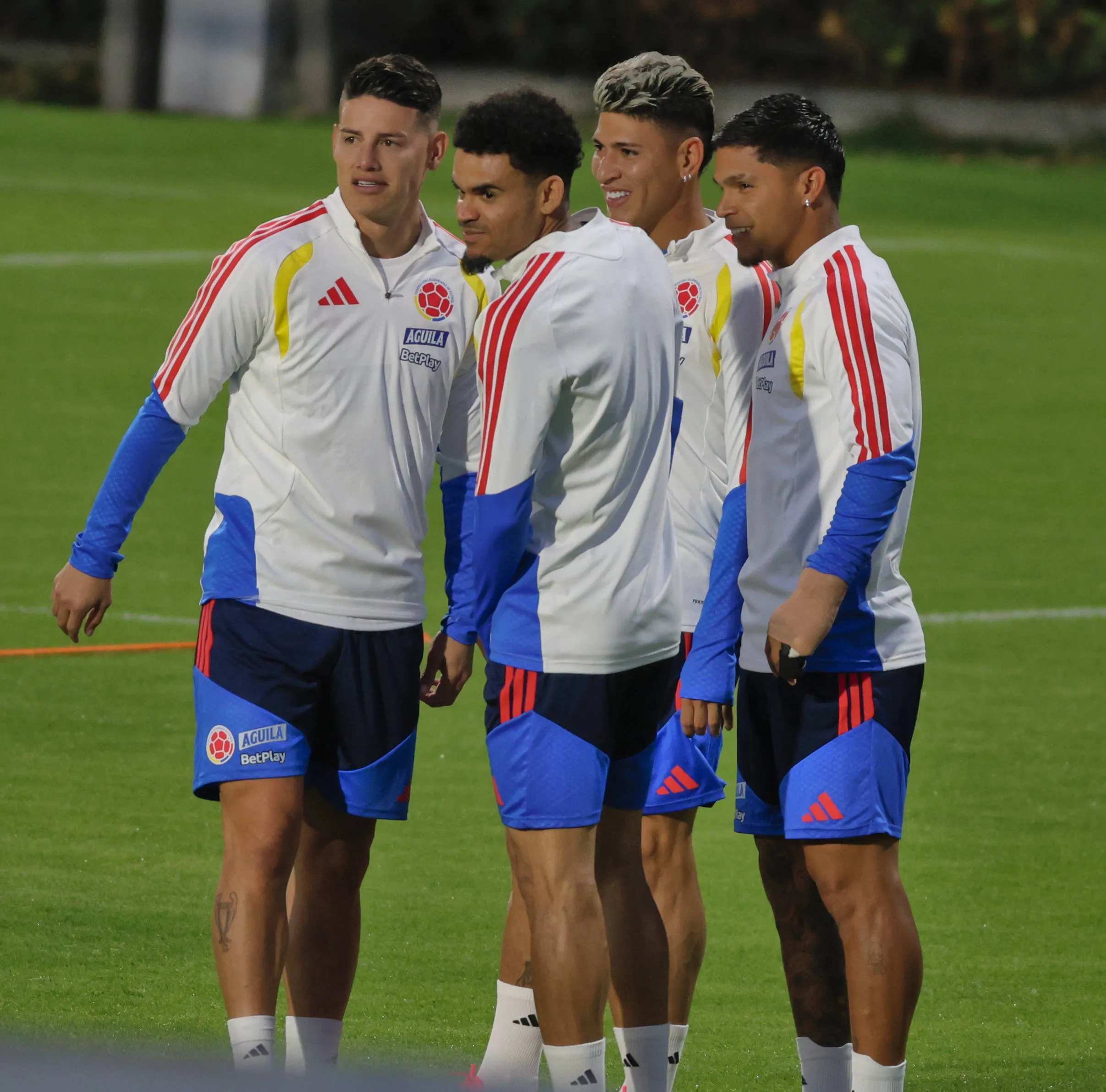 Seleção Colombiana em Treinamento para a Copa do Mundo de 2026: James Rodríguez, Luis Díaz, Jorge Carrascal e Juan Camilo Hernández – 30.05 – IMAGO /&nbsp;NurPhoto