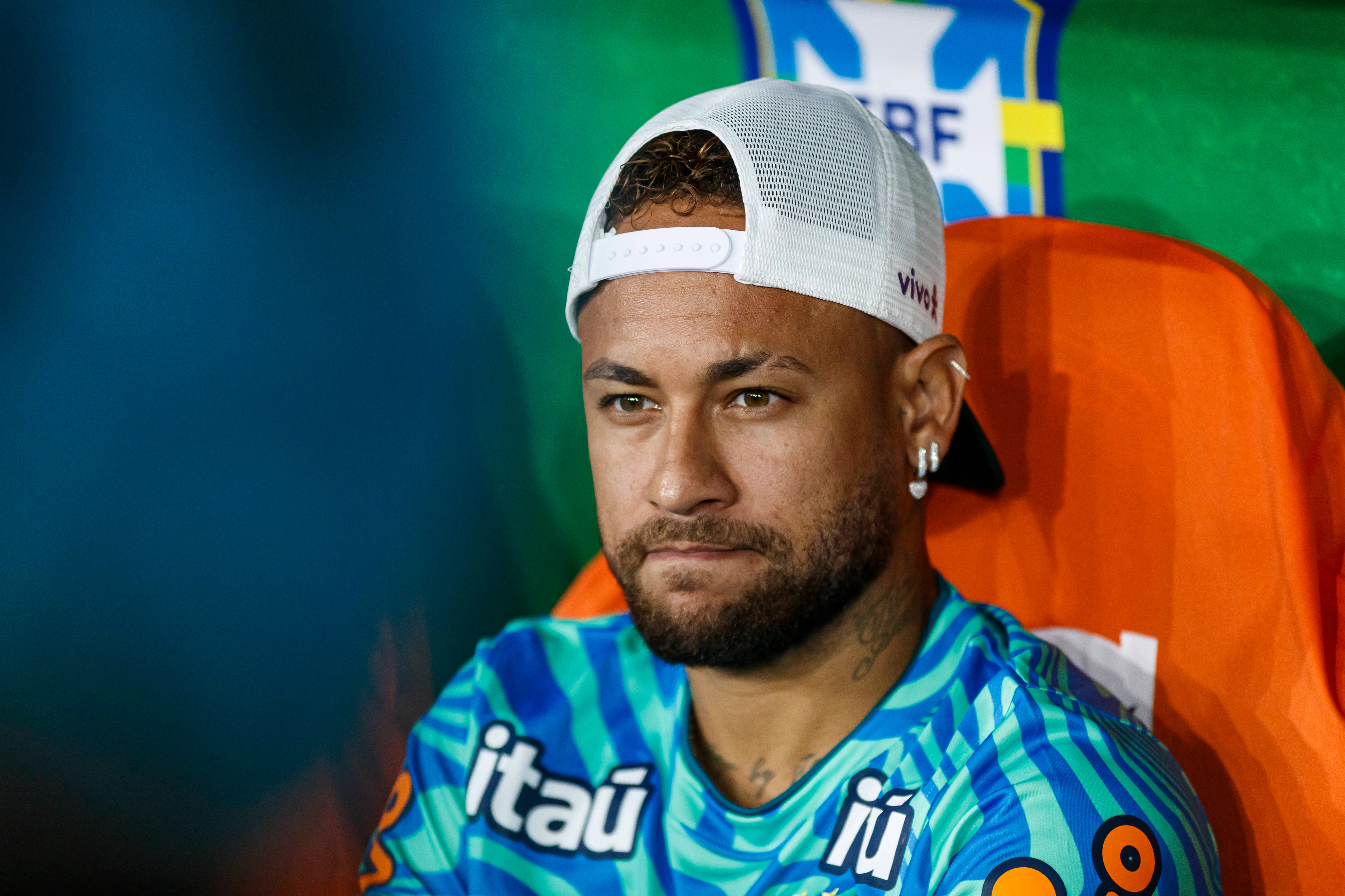 Neymar permaneceu no banco durante o amistoso da Seleção Brasileira contra o Panamá. Foto: IMAGO /&nbsp;Latin Sport Images