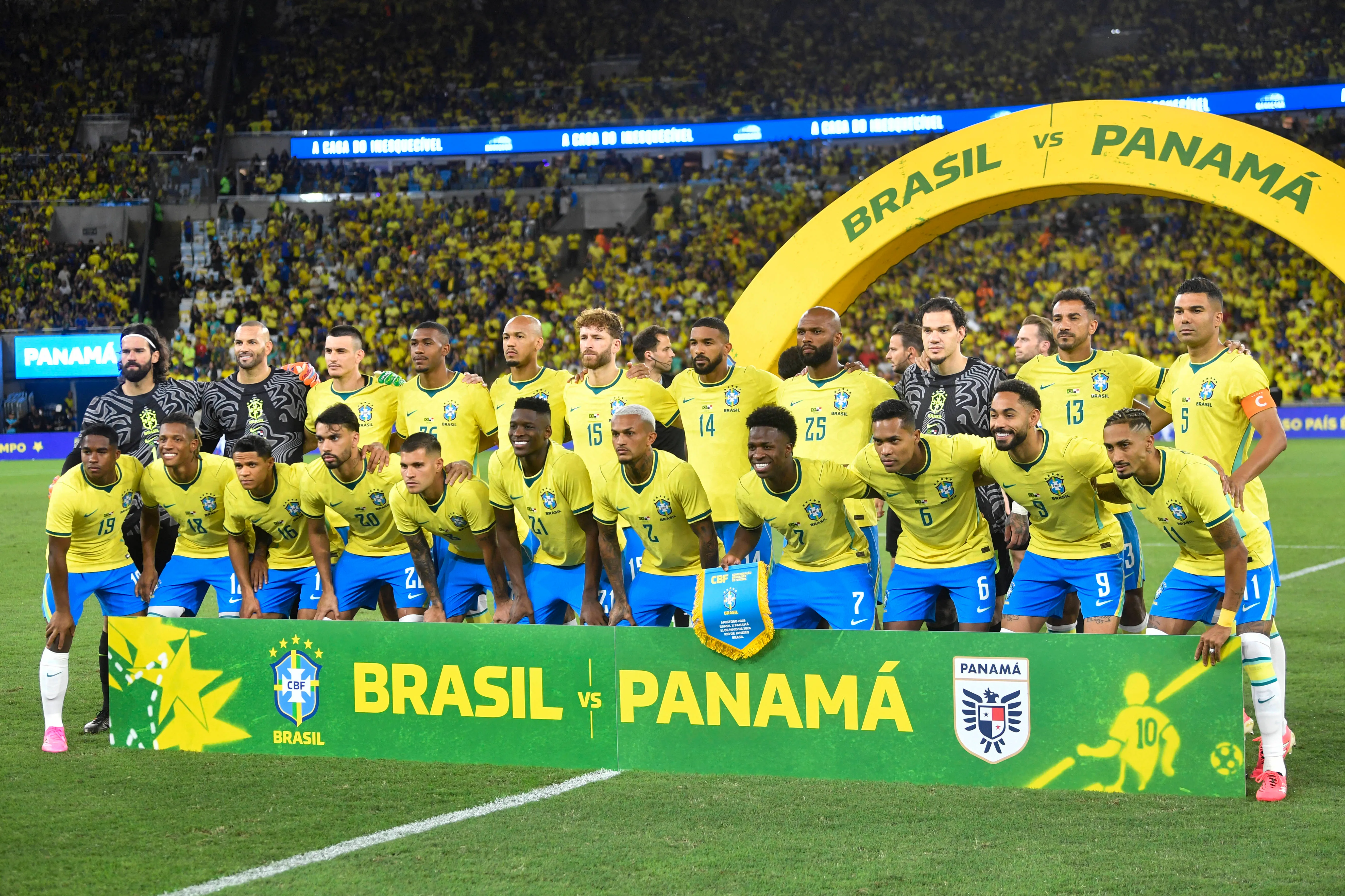 Seleção Brasileira diante do Panamá. Foto: IMAGO / Xinhua