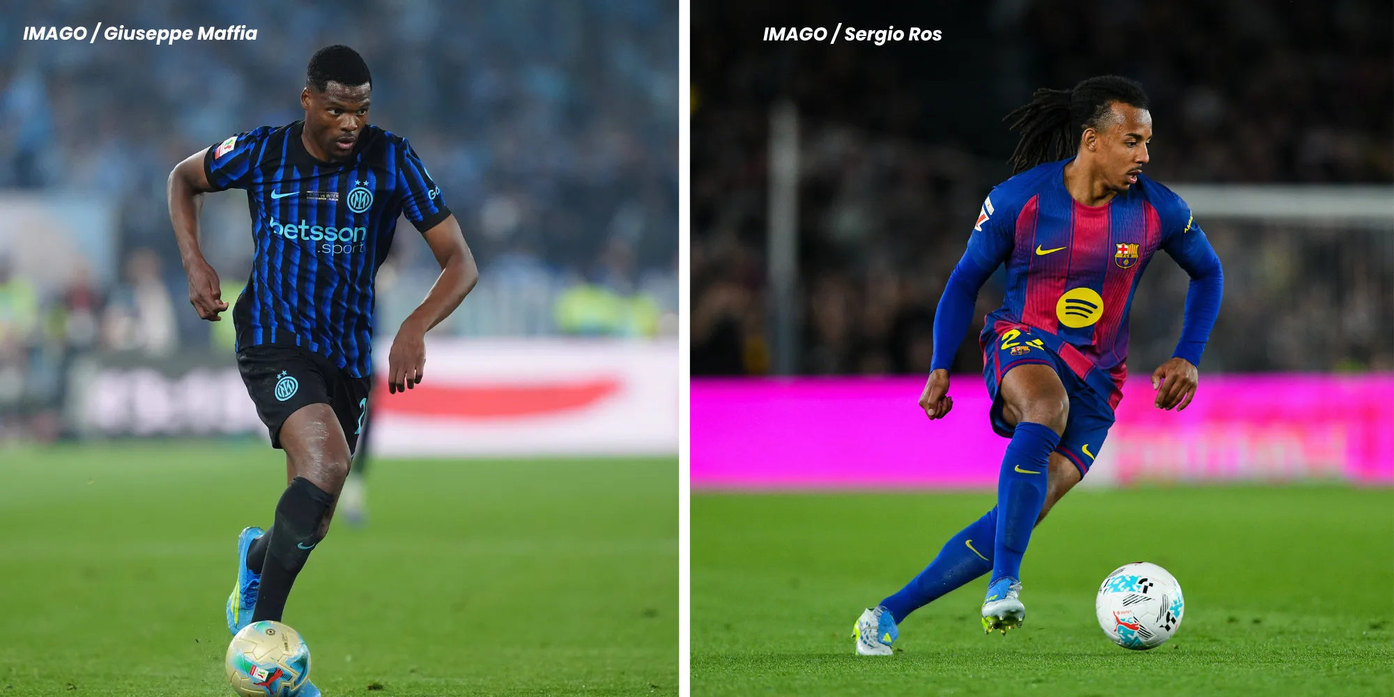 Dumfries, da Inter de Milão e Jules Koundé, do Barcelona.