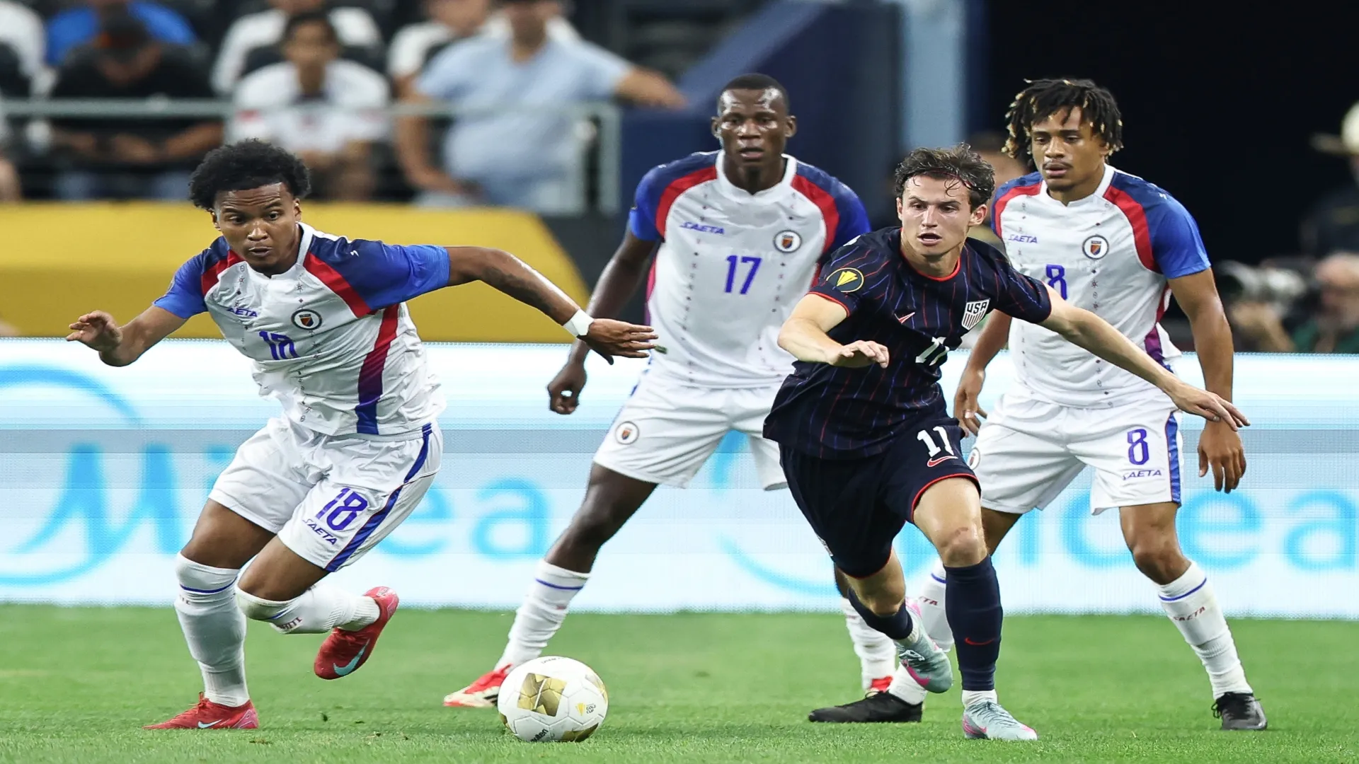 O Haiti contra os Estados Unidos em partida de 2025 – Omar Vega/Getty Images