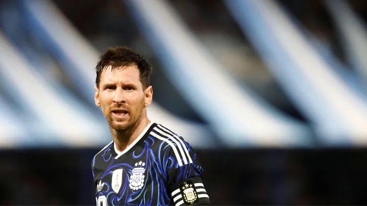 Messi em jogo da Seleção Argentina