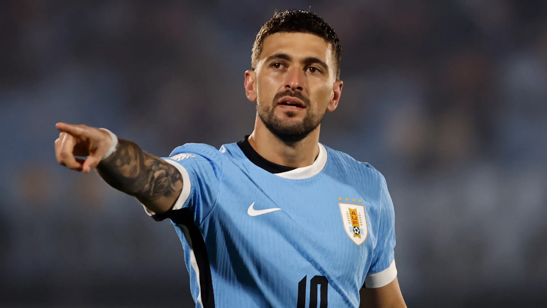 Arrascaeta em jogo pela Seleção do Uruguai