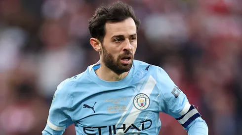 Bernardo Silva em campo pelo Barcelona. Foto: Julian Finney/Getty Images