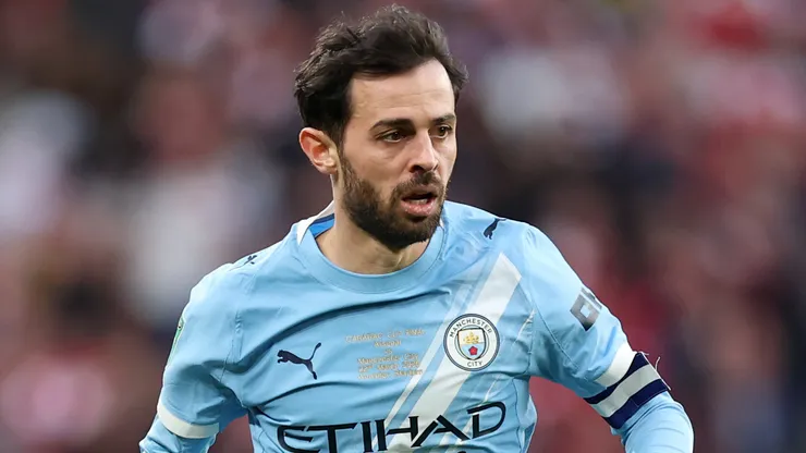 Bernardo Silva em campo pelo Barcelona. Foto: Julian Finney/Getty Images