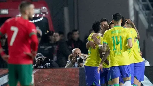 Brasil x Marrocos em amistoso em 2023. Time brasileiro tem vantagem no retrospecto. Foto: Alex Caparros/Getty Images