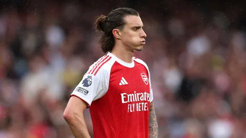 Riccardo Calafiori, do Arsenal. (Foto: Alex Pantling/Getty Images)