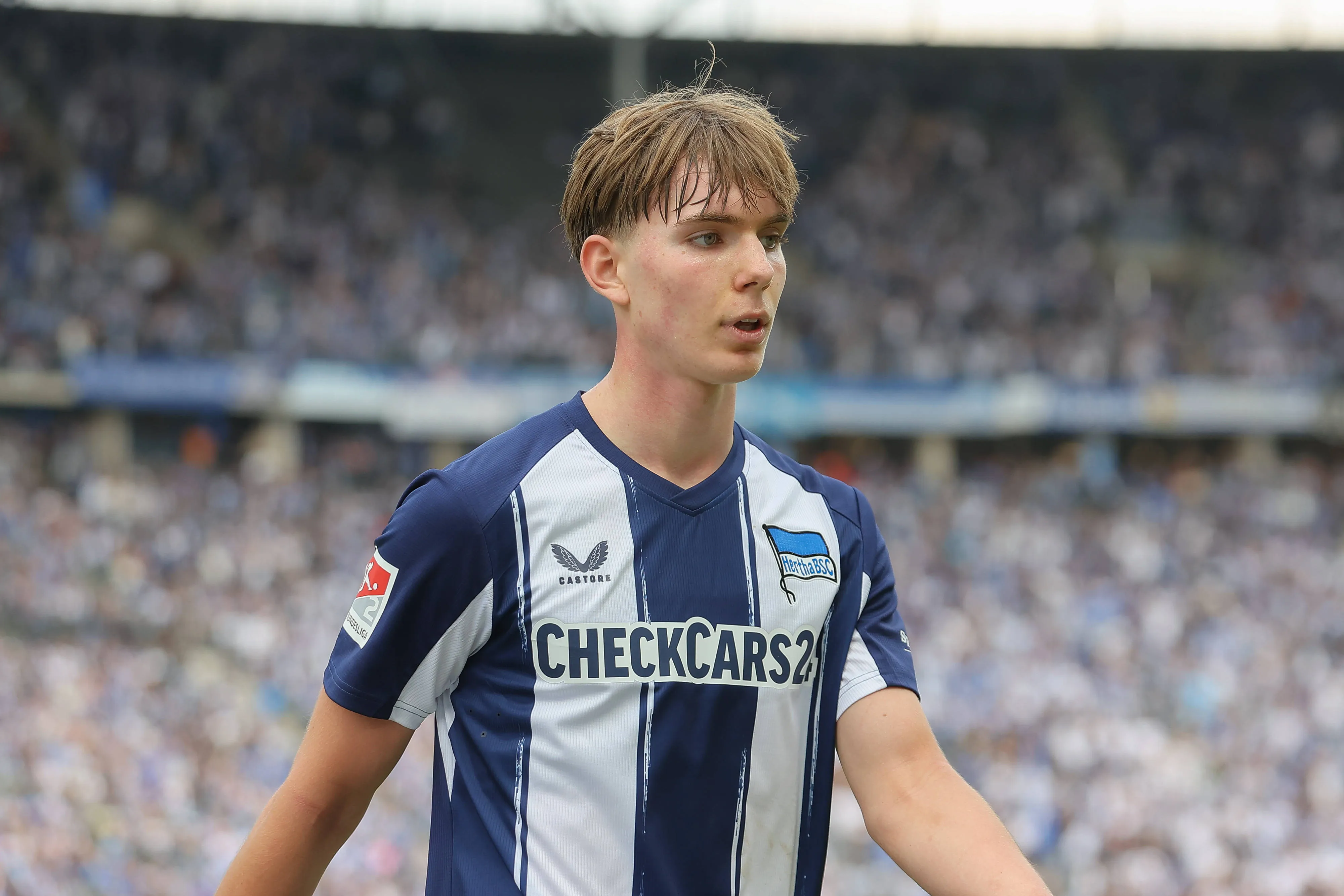 Liverpool tem interesse no meia de 16 anos, Kennet Eichhorn, do Hertha. Foto: IMAGO / Jan Huebner
