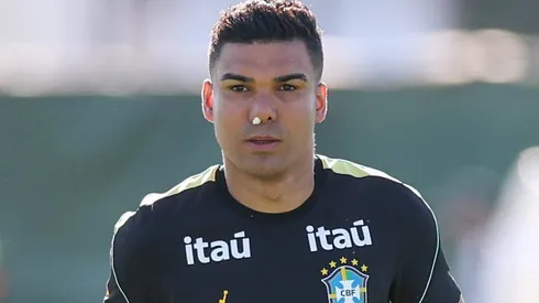 Entrada forte de Casemiro em Endrick em treino gera debate.Foto: IMAGO / Brazil Photo Press