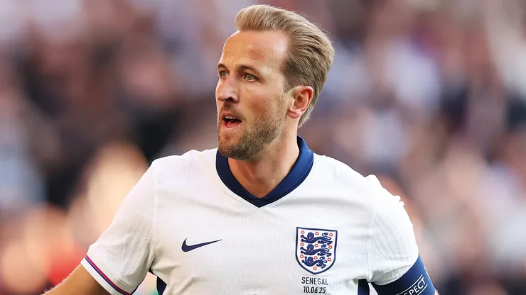 Harry Kane em campo com a Inglaterra. Foto: Richard Heathcote/Getty Images