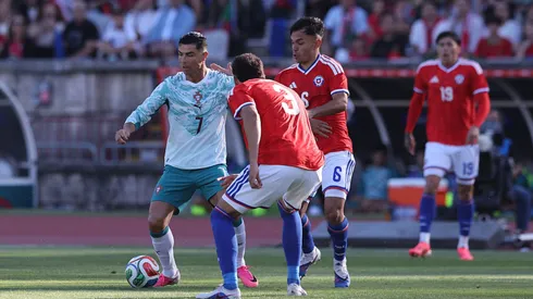 Cristiano Ronaldo foi substituído no primeiro tempo. Carlos Rodrigues/Getty Images.