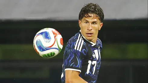 Giuliano Simeone em jogo da Argentina. Foto: Marcos Brindicci/Getty Images