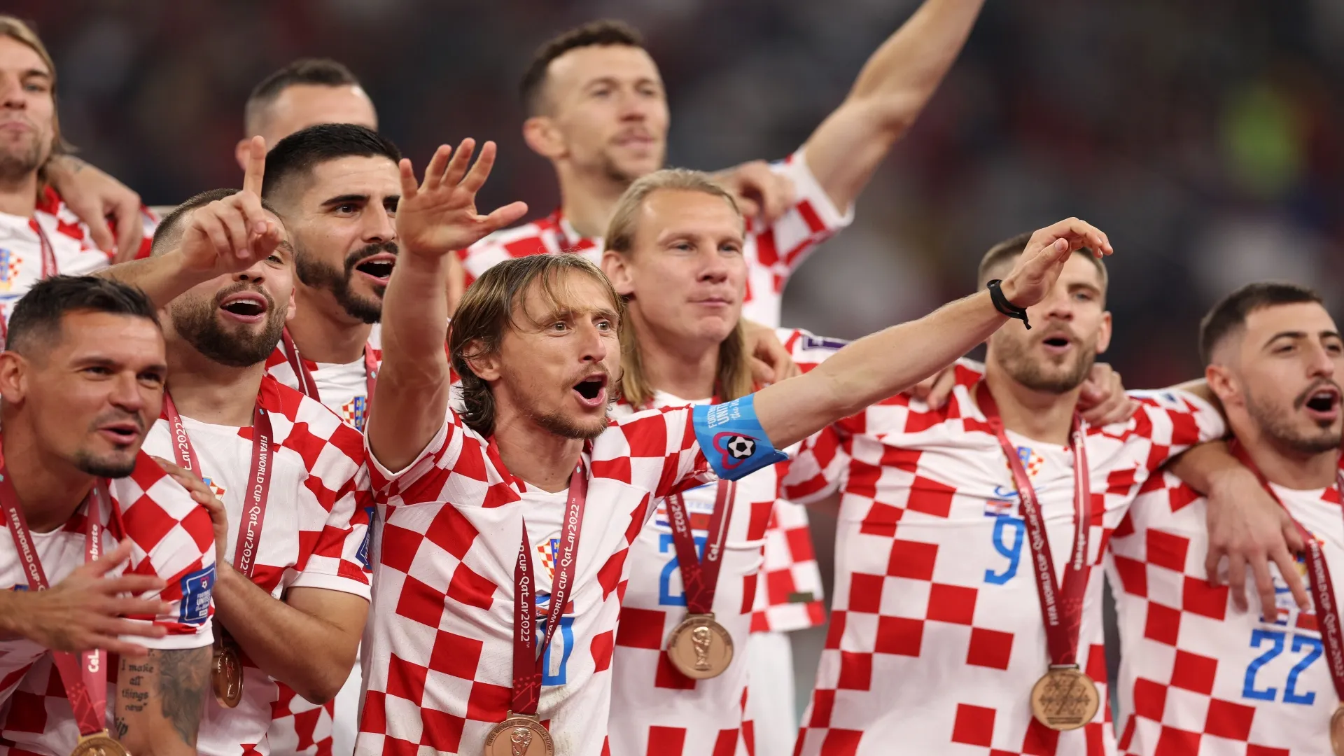 A Croácia foi a terceira colocada na Copa do Mundo de 2022 – Richard Heathcote/Getty Images