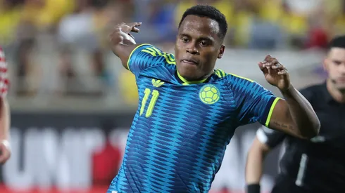 Jhon Arias, atacante da Colombia (Photo by Leonardo Fernandez/Getty Images)