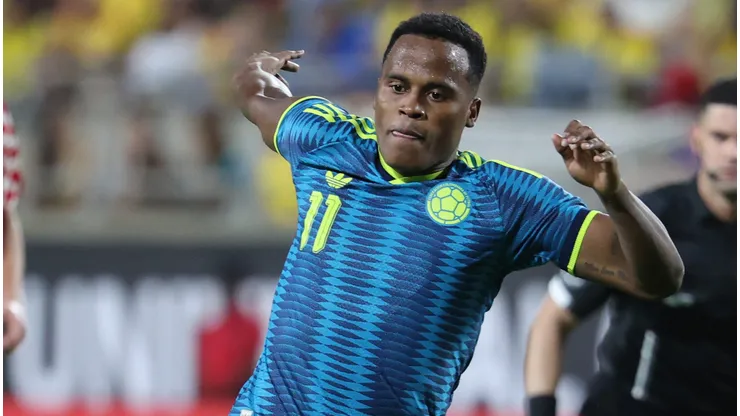 Jhon Arias, atacante da Colombia (Photo by Leonardo Fernandez/Getty Images)