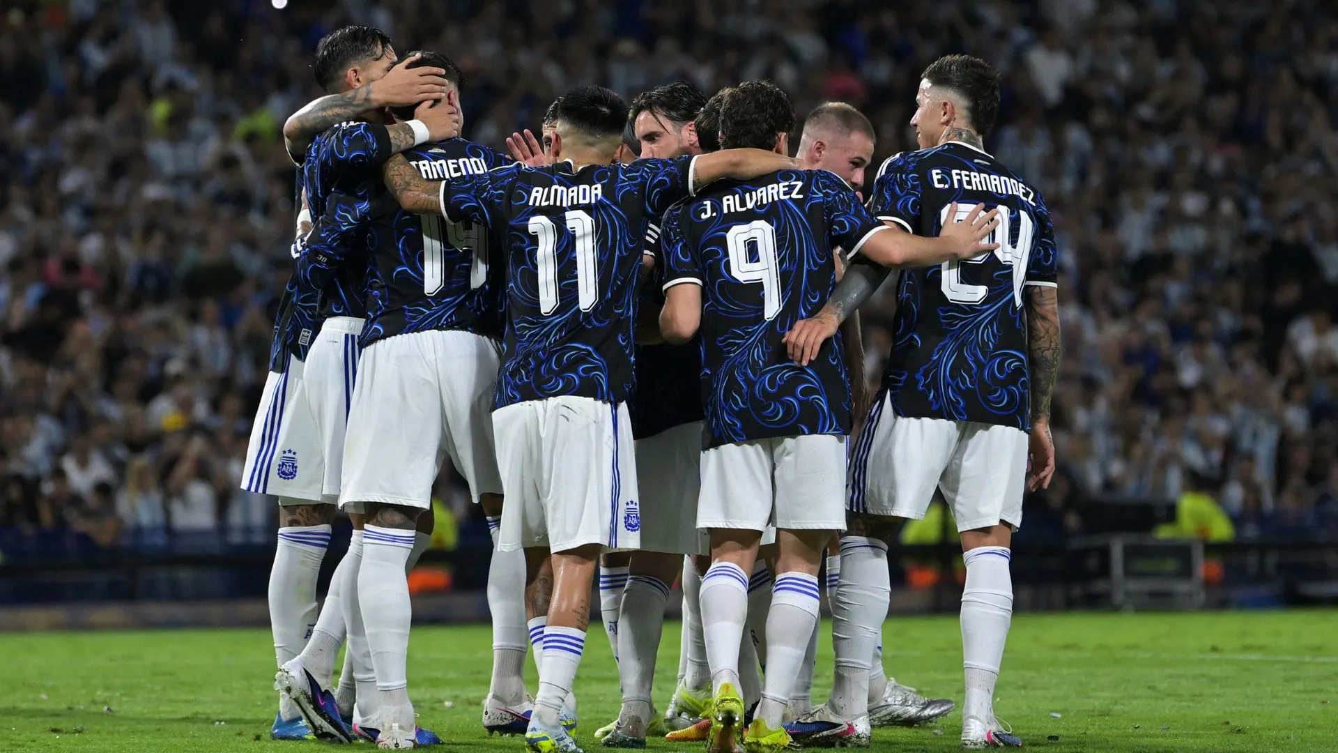 Jogadores da Argentina (foto: Marcelo Endelli/Getty Images)