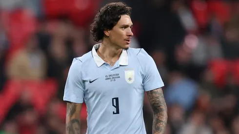 Darwin Nunez durante partida pelo Uruguai. (Photo by Julian Finney/Getty Images)
