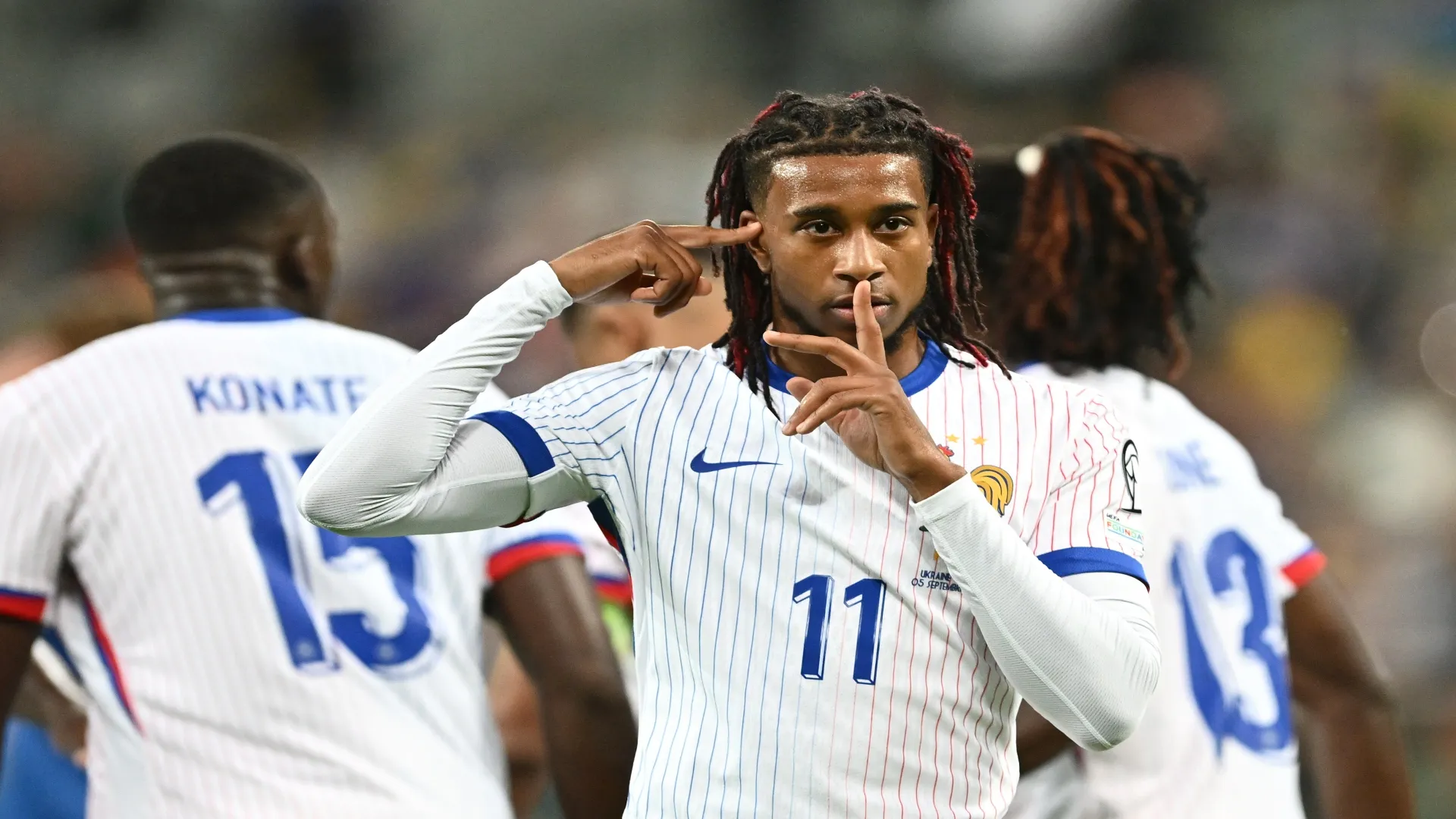 Olise vem sendo o destaque da França – Mateusz Slodkowski/Getty Images