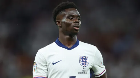 Bukayo Saka tem lesão confirmada. Foto: Richard Pelham/Getty Images