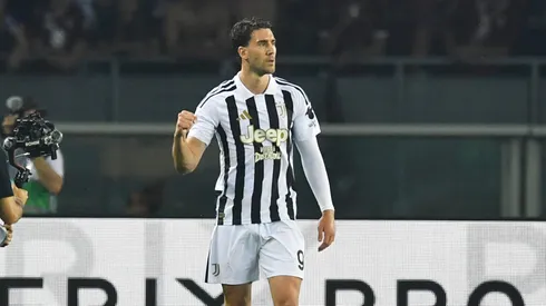 Dusan Vlahovic em jogo da Juve. (Photo by Valerio Pennicino/Getty Images)