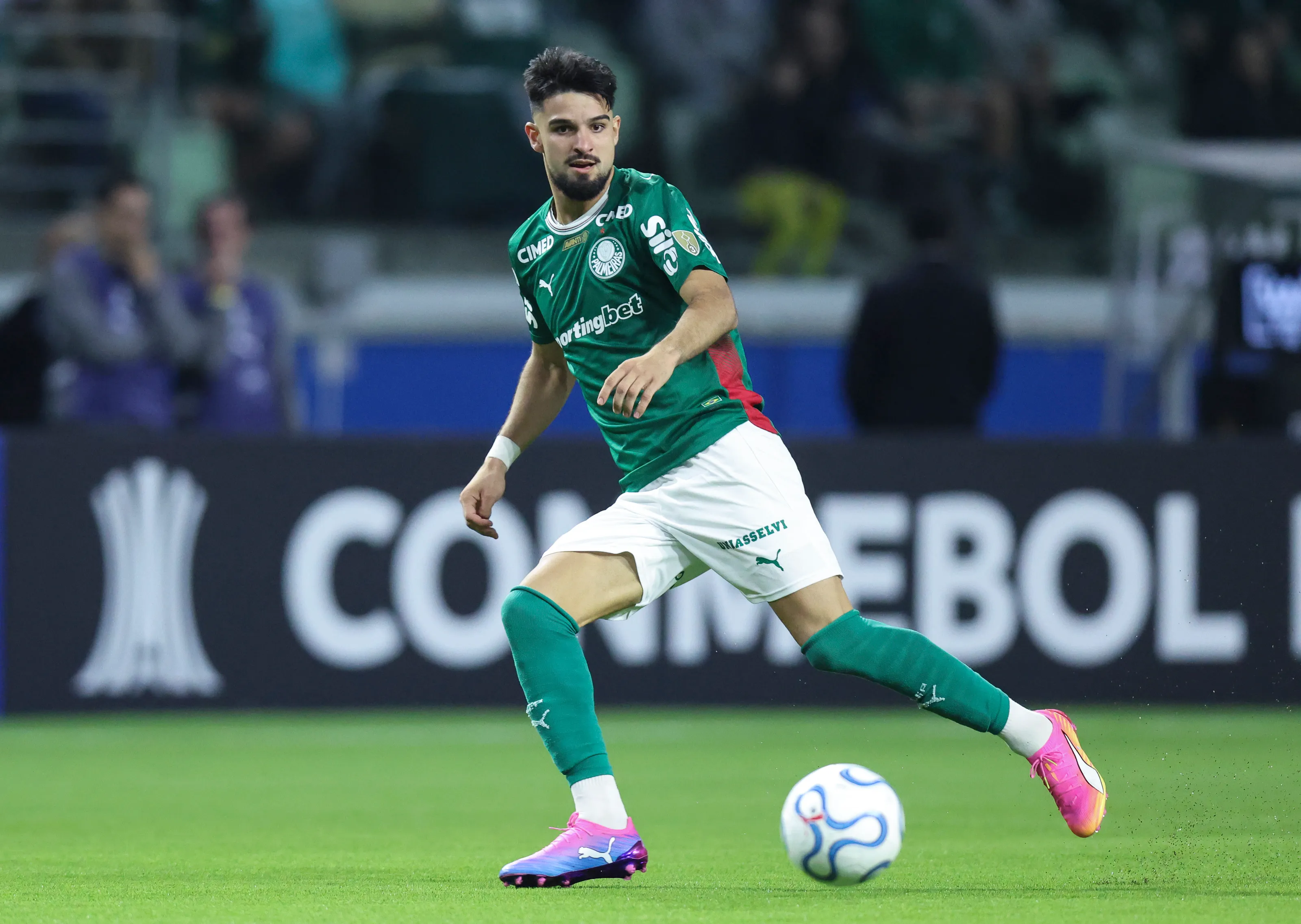 Flaco López jogando pelo Palmeiras (Foto: Alexandre Schneider/Getty Images)