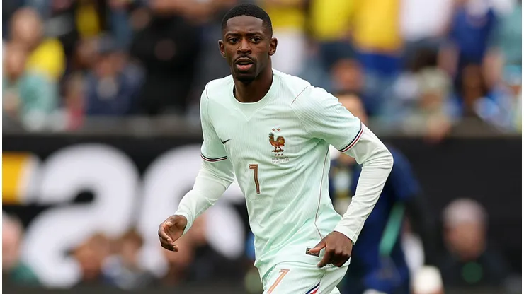 Dembélé durante partida da Seleção Francesa. Foto: Maddie Meyer/Getty Images