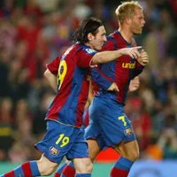 Messi reage após jogar contra filho de ex-Barcelona
