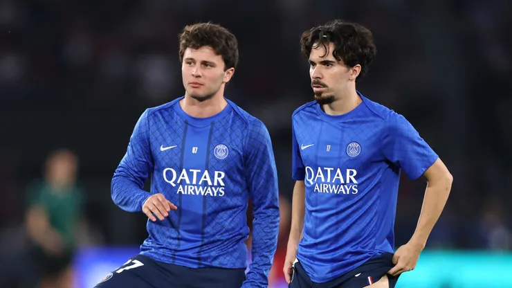 João Neves e Vitinha no PSG (Justin Setterfield/Getty Images)