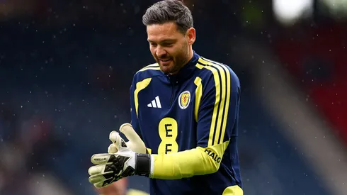 Craig Gordon durante treinamento da Seleção da Escócia. Foto: WM Sport Media/Getty Images